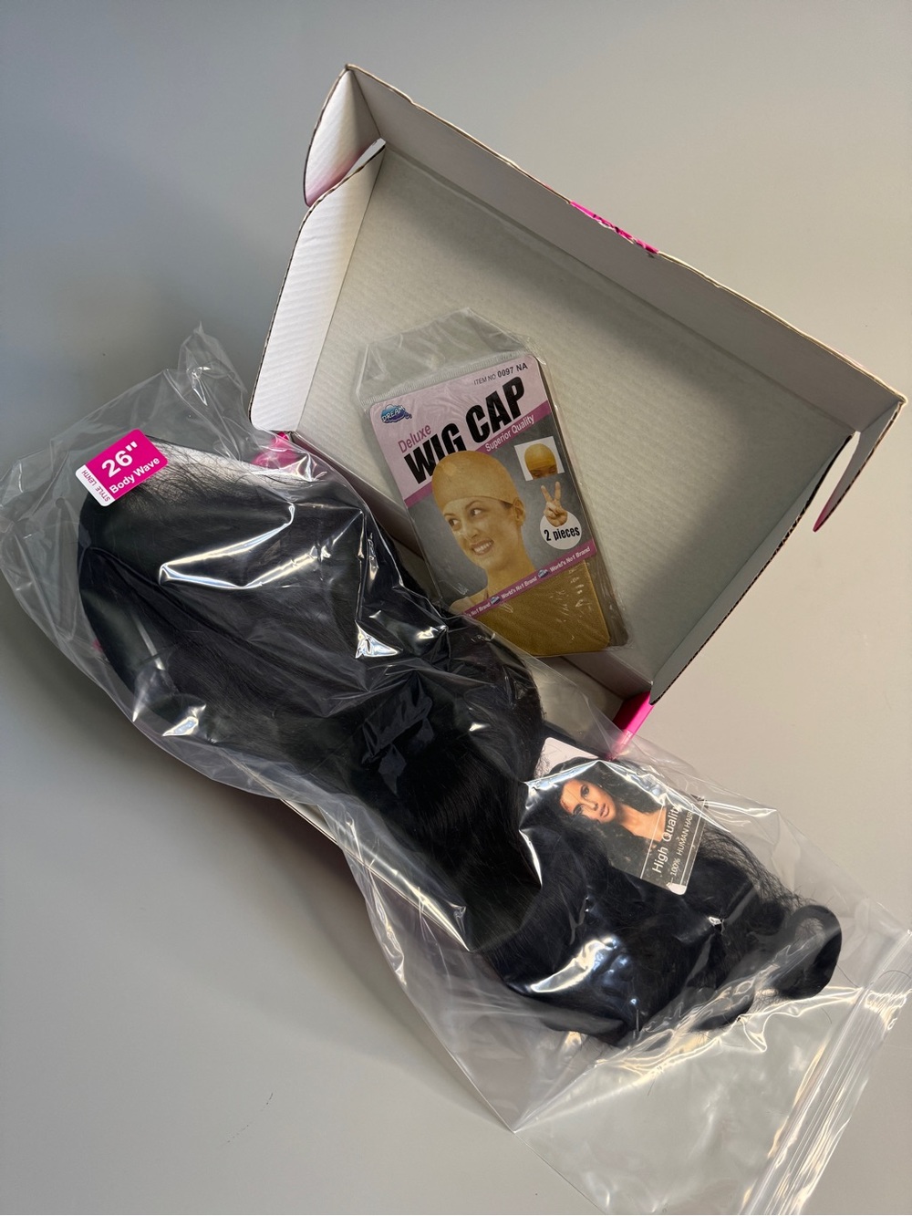 Your Beauty My Duty Hot Pink & Gold Human Virgin Hair Box